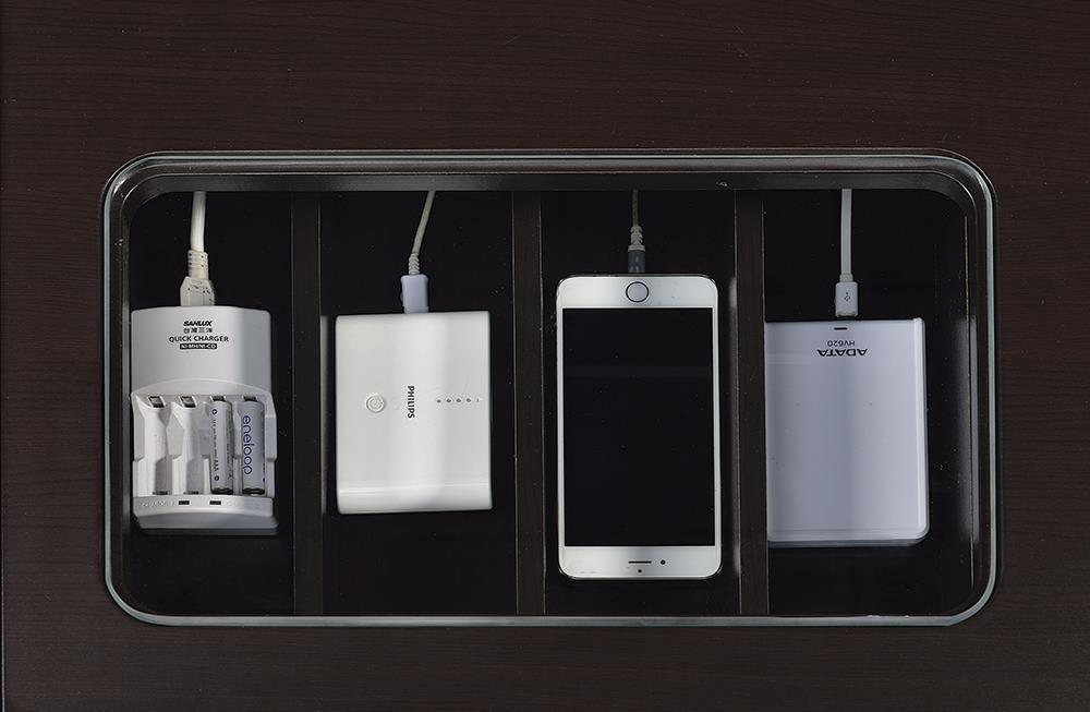 Bureau rectangulaire Halston Connect-it Cappuccino