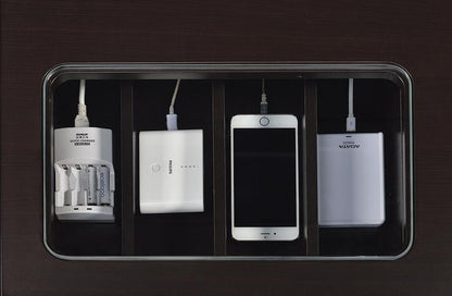 Bureau rectangulaire Halston Connect-it Cappuccino