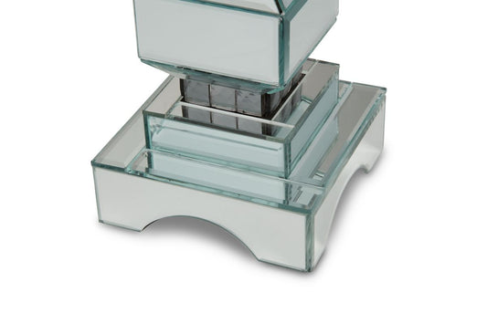 Bougeoir miroir à 2 niveaux AICO Montréal avec accents en cristal (2/paquet)